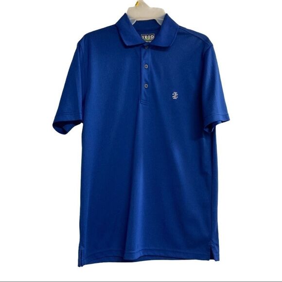 IZOD,Blue Men’s Golf Shirt,Sz Small, Short Sleeves - Picture 1 of 13
